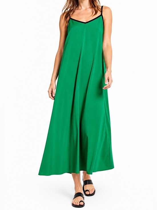 Hush Dresses & Skirts - Hush Bay Maxi Dress Green Adjustable Straps Sz 12 Beach Festival Ethical Spring
